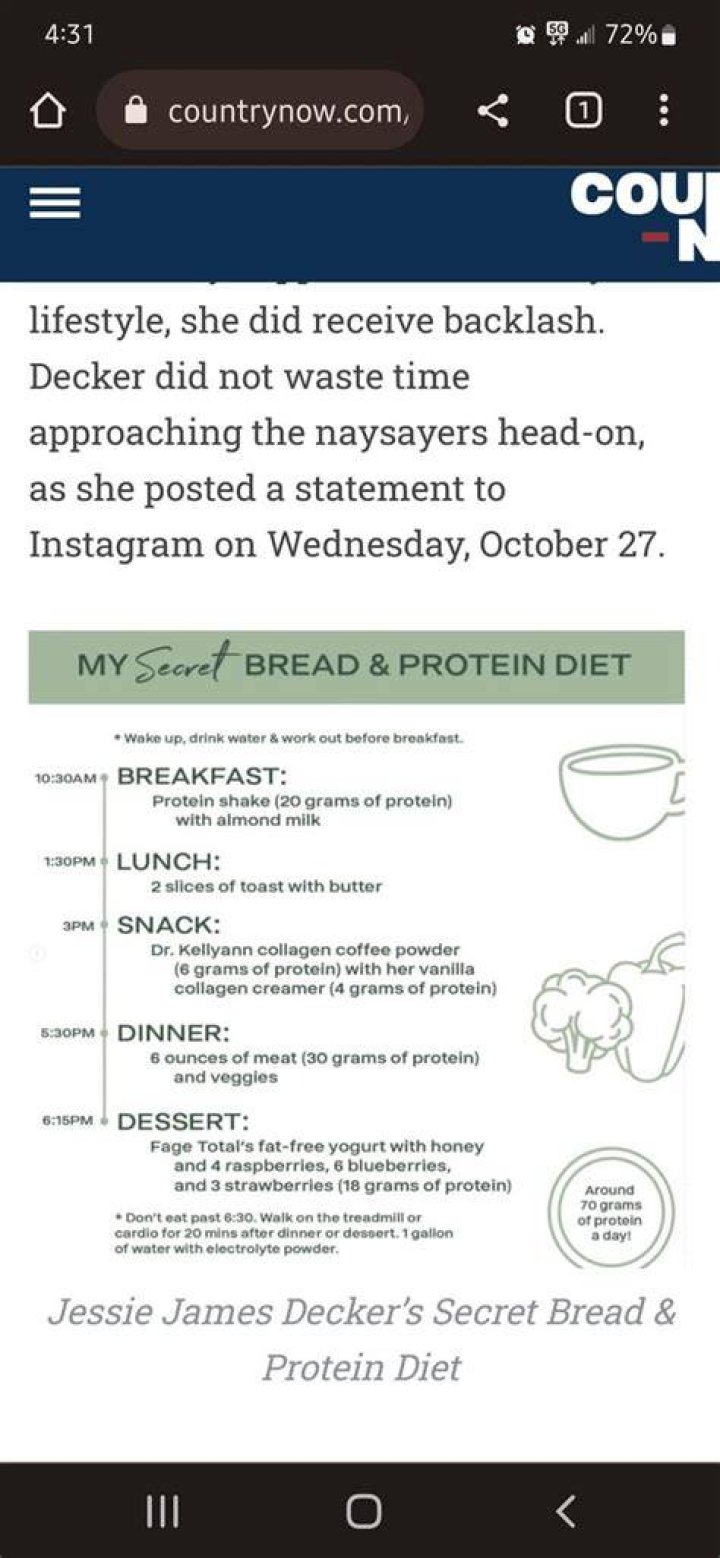 Jessie J Diet Plan