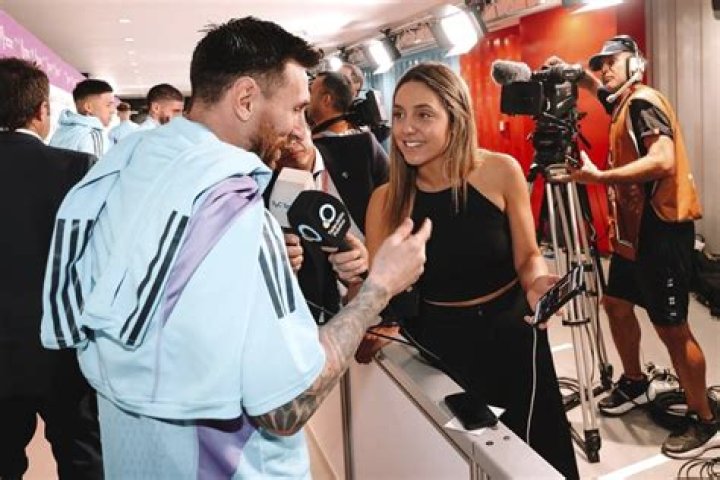 Sofia Martinez Interviewing Lionel Messi Sofia Martinez Interviewing Lionel Messi