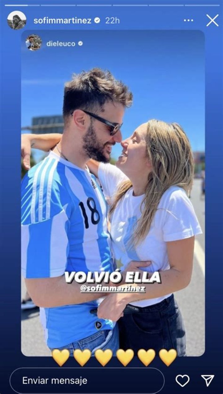 Sofia Martinez with boyfriend Diego Leuco Sofia Martinez with boyfriend Diego Leuco