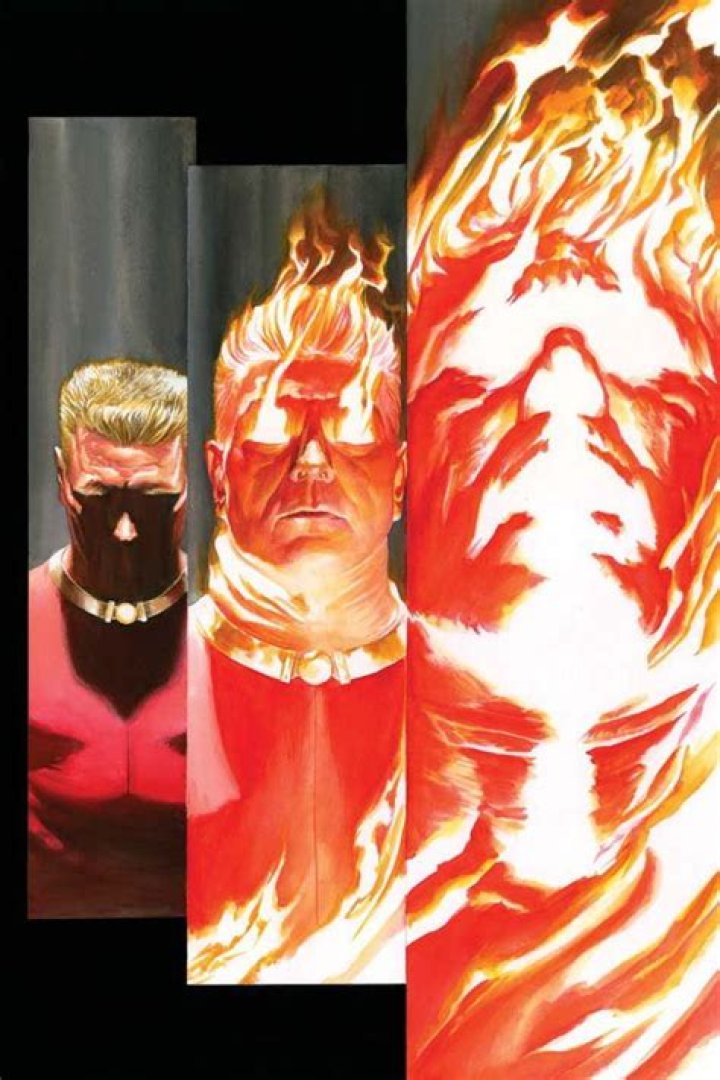 The original Human Torch in Alex Ross's "Marvels"